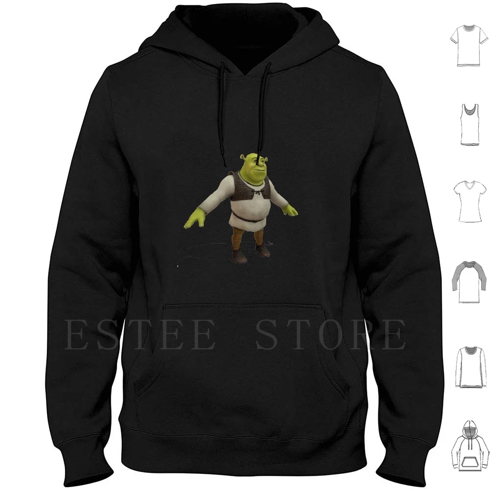 Shrek T Posing Hoodies Shrek T Pose Meme Dank Meme Dank Memes Meme Meme Meme  3d Model Meme Amine Cartoon Anime - Hoodies & Sweatshirts - AliExpress