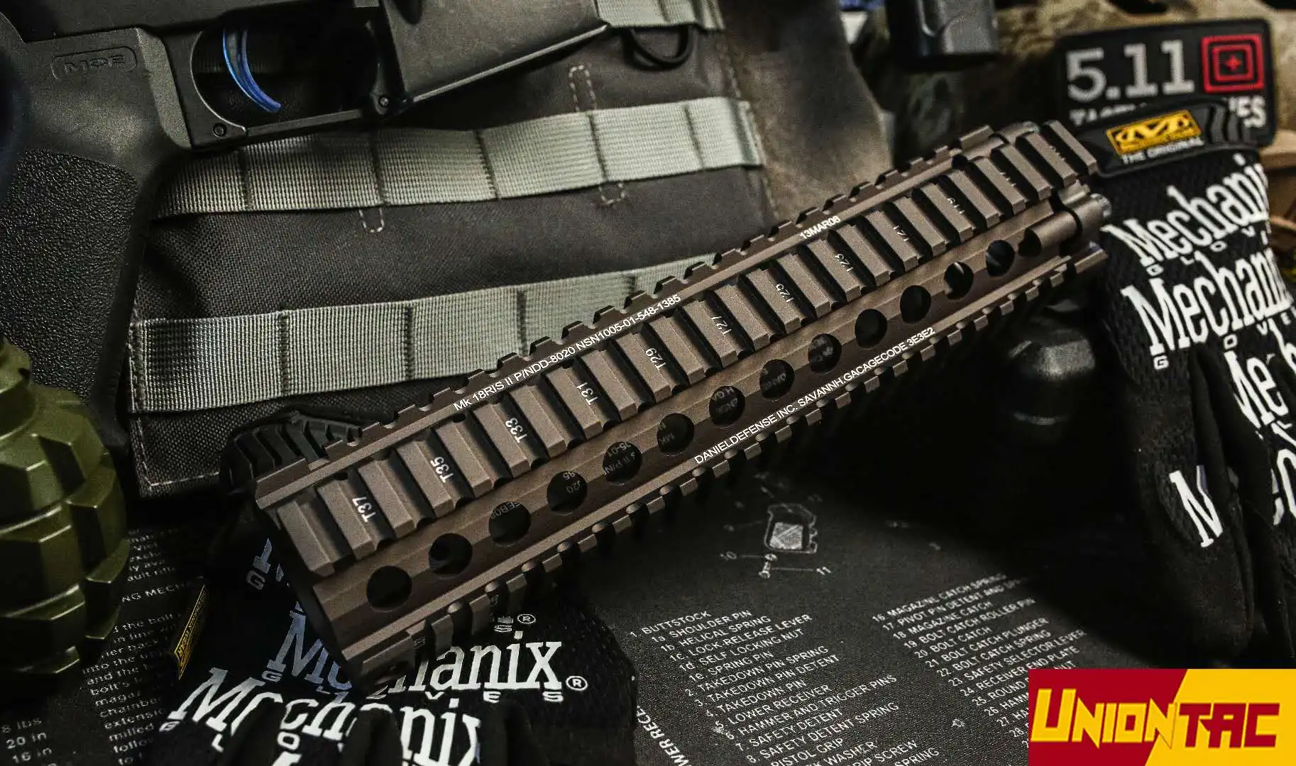 Большой грагон MK18 RIS 1" страйкбол handguard тактический рельс для страйкбола