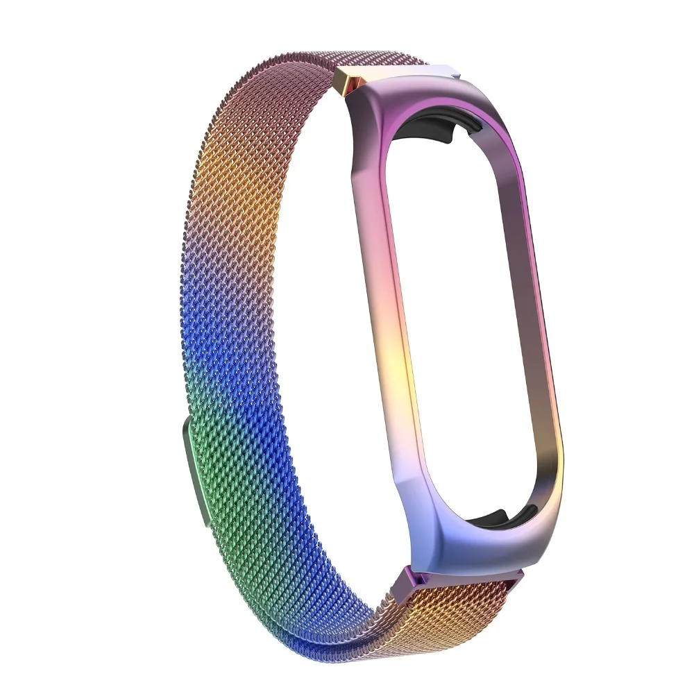 Mi Band 3 4 ремешок на запястье металлический Безвинтовой браслет из нержавеющей стали для Xiaomi mi 4 3 Ремешок Браслет mi Band 4 3 браслеты Pulseira