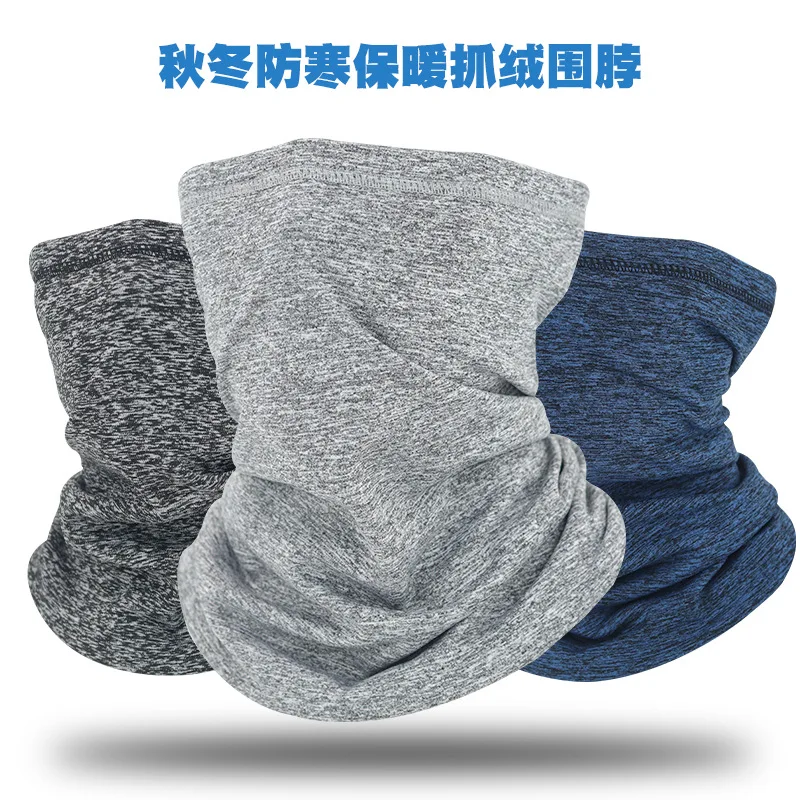 Winter accessories Fleece neck cover Bandana neck gaiter Face scarf headgear Winter Windproof Scarves Fleece Tube Bandana Scarf Mask Soft Half Face Cover SKi Snowboard Neck Warmer Gaiter