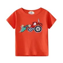 Новая летняя одежда с короткими рукавами, Европейская и американская сетка, брендовая детская трикотажная детская футболка, экспорт из чистого хлопка