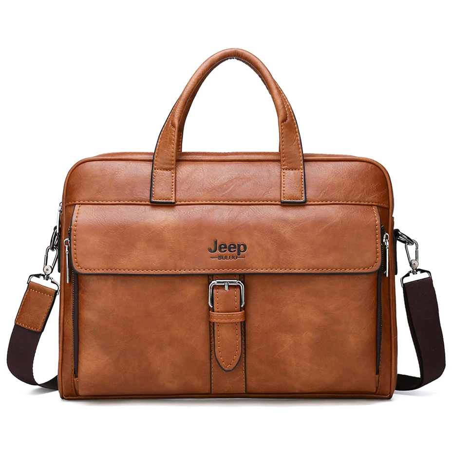 Jeep buluo Мужская Новая дипломат сумка для бизнеса Высококачественная дорожная сумка для мужчин спилок 14 дюймов сумка-мессенджер для ноутбука