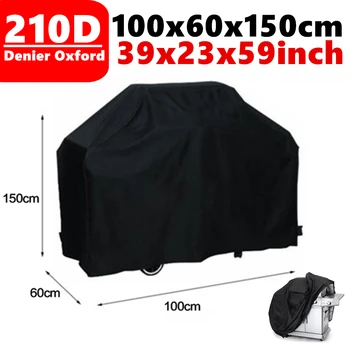 

210D Denier Water Proof Rain Dust Sun Proof Garden Outdoor Protective BBQ Bbq Grill Barbecus Cover Covers 100cm D40