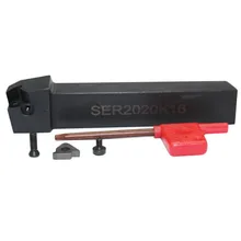 Sel/SER-1616H16 2020k16 2525m16 3232p16 torno torneamento ferramenta titular rosca torneamento ferramenta mandril titular chato barra sem inserções