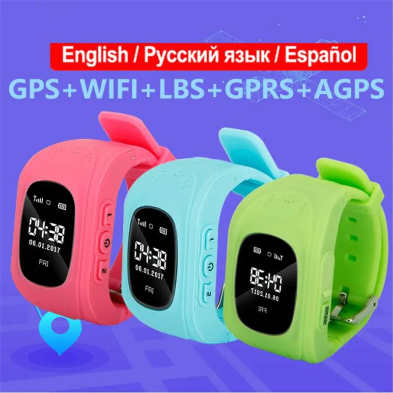 

Anti-Lost OLED Kids Smart Watch Safe GPS Location SOS Tracker SIM Card Call Positioning Smart Watch Support Phone IOS Android