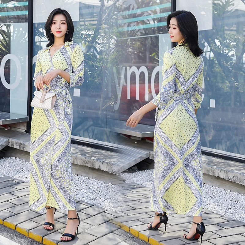 Женское корейское облегающее офисное платье OL с V образным вырезом рукавом и