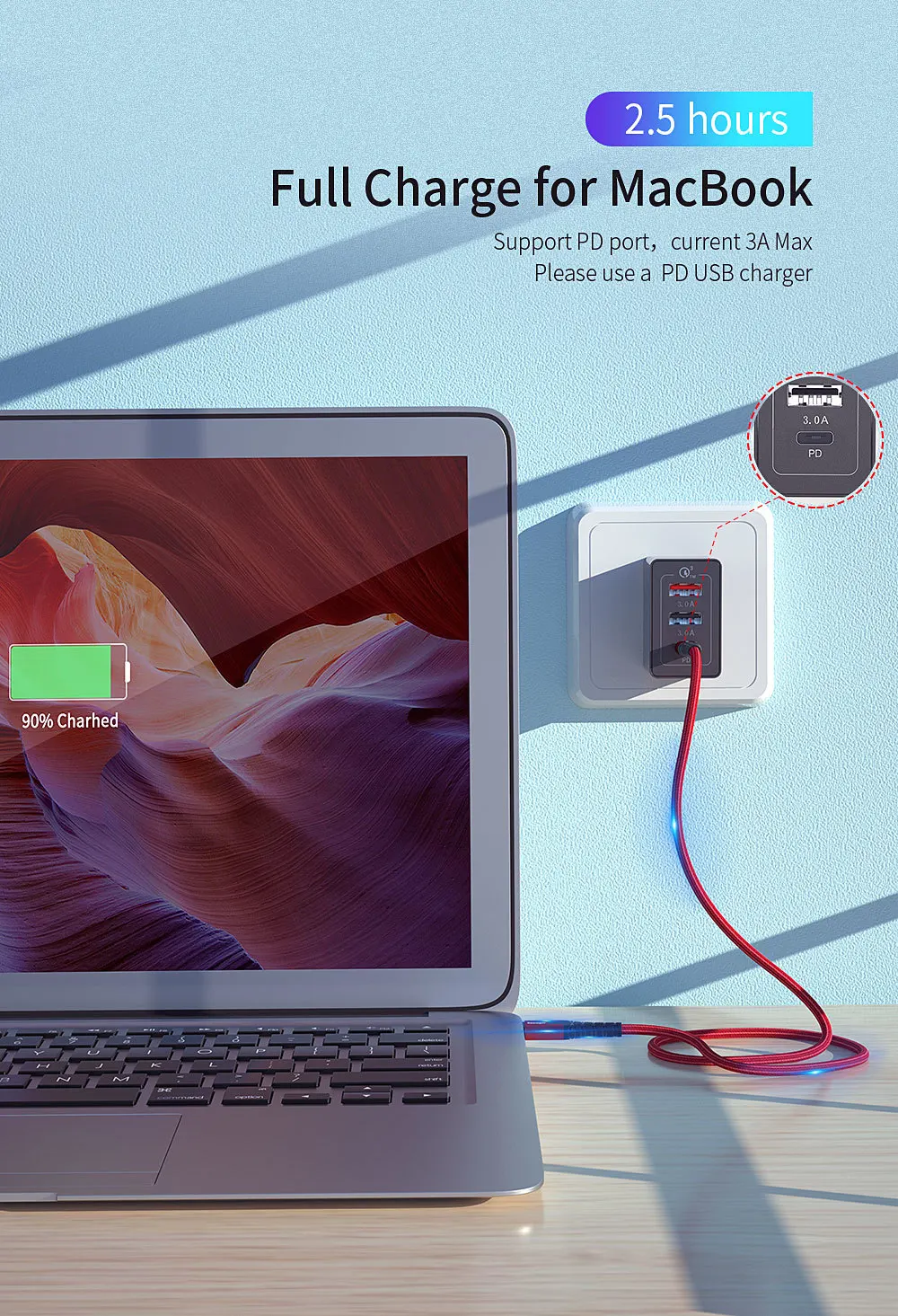 Кабель Essager 60 Вт usb type-C-USB C для samsung S10 S9 Macbook Pro Quick Charge 4,0 USBC PD быстрое зарядное устройство USB-C-кабель type-C
