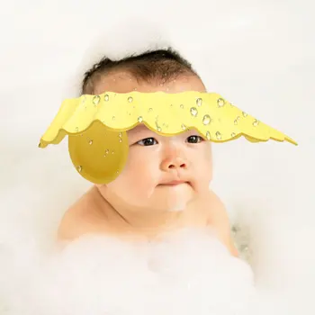 

Safe Shower Bathing Bath Protect Soft Cap Hat For Baby Wash Hair Shield s Children Bathing Shower Cap Hat Kids Bath Water baby