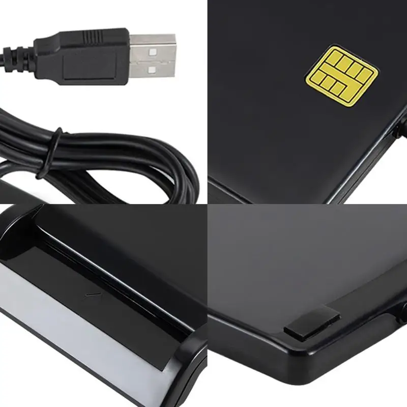 Портативный USB 2,0 умный кард-ридер многофункциональный для DNIE ATM CAC IC ID Bank SIM Card Reader доступный простой в использовании