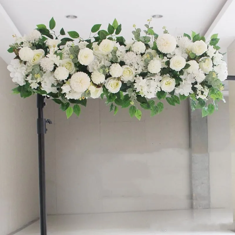 

50cm DIY flower row Acanthosphere Rose Eucalyptus wedding decor flowers rose peony hydrangea plant mix flower arch artificial fl