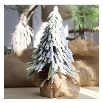 

INDIGO - Christmas Tree Snow Pine Tree Christmas Decoration Bonsai Artificial Flower Party Home Table Event Free Shipping