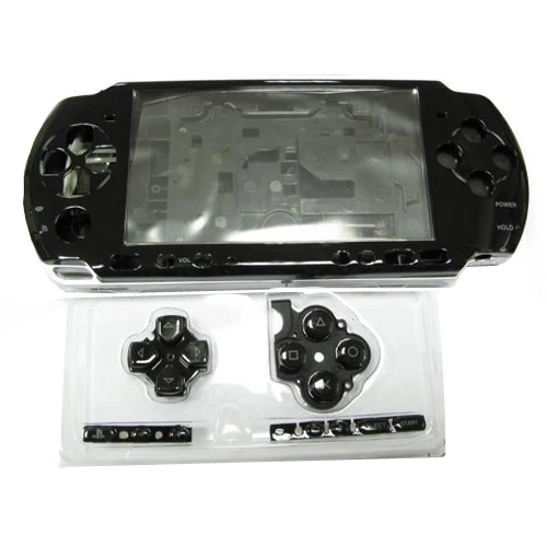Черный OSTENT полный корпус Корпус Лицевая панель чехол Ремонт Замена для sony psp 3000 консоль - Цвет: Черный