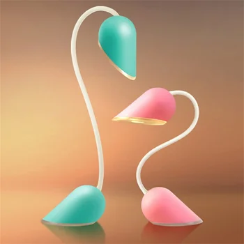 

Creative Heart-Shape Portable USB Rechargeable Night Light Book Light Novelty Emergency Lighting Flexible Desk Lamp