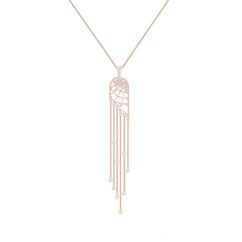 Swa, новая мода, точно розовое золотое ожерелье в форме паука, ожерелье с кристаллами, Женские Ювелирные изделия - Цвет: 2