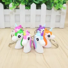 Мягкие Silcone стерео Единорог милый Детский жакет из денима для девочки; Сердце творческий брелок кулон праздничный небольшие подарки оптом