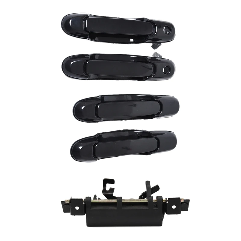 Smooth Black Tailgate Rear Back Latch Outside Door Handle for Toyota Tundra