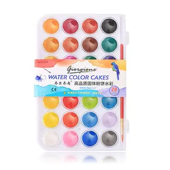 

36 Color Fundamental Watercolor Pain Set with Paint Brush Watercolor Set W91A