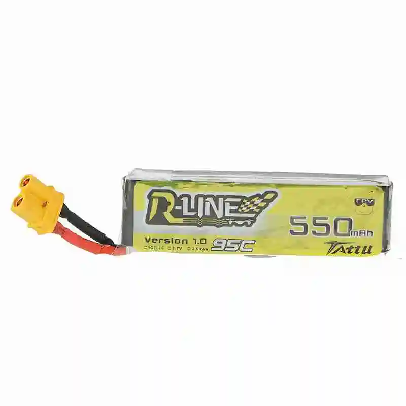 Gens Ace Tattu R-Line 1.0 1S 3.7V 550mAh 95C LiPo Gens Ace Tattu R-Line 1.0 1S 3.7V 550mAh 95C LiPo