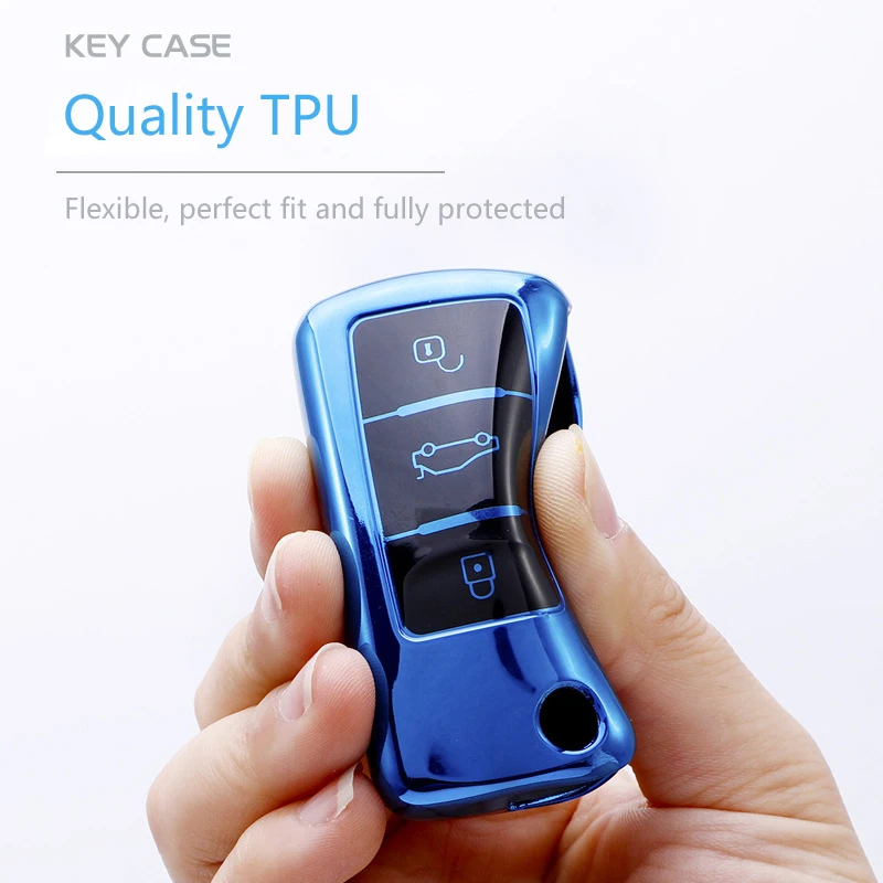 Car Key Case Car Key Full Cover Protection Shell for VW Volkswagen Cars