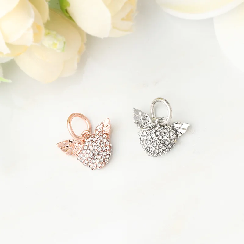 Cute Heart Wings Suitcase Whale Bead Pendant Suitable for Charm Bracelet Necklace Lady DIY Jewelry Gifts beads charms charm jewelry charm bead beads jewelry silver charm bead sterling silver beads charm animal charm jewelry