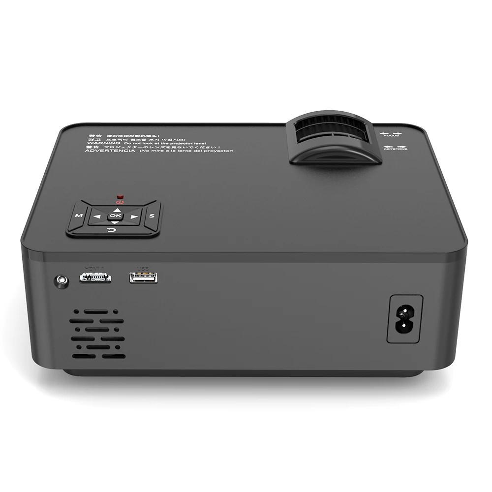 US $102.51 Portable Video Projector 43 Inch Smart Projector Watch Movie Home Theater Home Cinema Wireless Same Screen