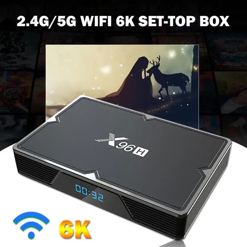 X96H Allwinner H603 Android 9,0 приставка 2G+ 16G WiFi BT4.1 6K ТВ коробка