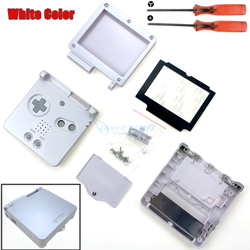 White Полная замена корпуса для nintendo Gameboy Advance SP для GBA SP чехол для игровой консоли - Цвет: White