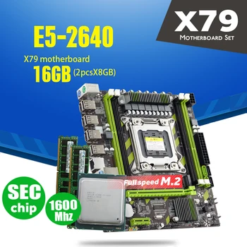 

Atermiter X79 X79G motherboard set with LGA2011 combos Xeon E5 2640 CPU 2pcs x 8GB = 16GB memory DDR3 RAM 1600Mhz PC3 12800R