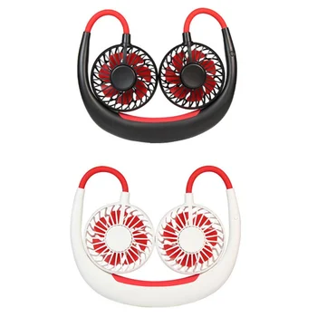 

2000mAh USB Portable Neck Fan Hands-free Neck Hanging USB Charging Mini Sports Fan 4 Speed Summer Cooler Fan Air Conditioner 2