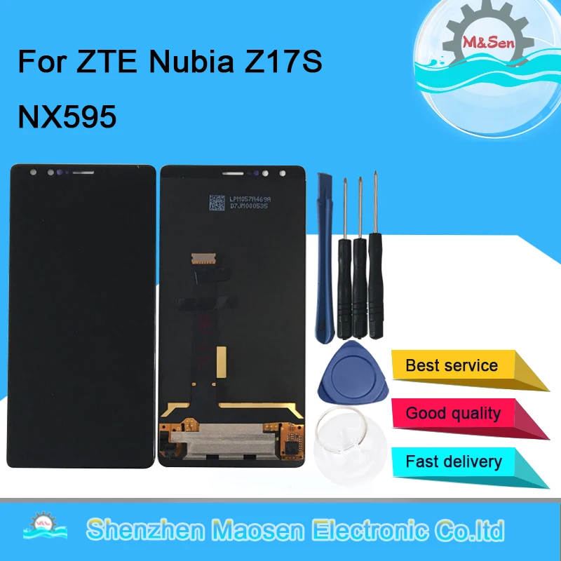 M& Sen для zte Nubia Z17S NX595J ЖК-дисплей+ сенсорная панель дигитайзер сборка для zte Nubia Z17 S дисплей