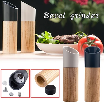 

Manual Salt and Pepper Grinder Wooden Shaker Refillable Ceramic Rotor Sea Salt Grinder