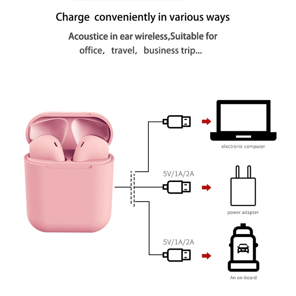 Macaron i12 tws, беспроводные наушники, Bluetooth 5,0, наушники, гарнитура,, сенсорный, всплывающие, настоящие стерео наушники, наушник для телефона