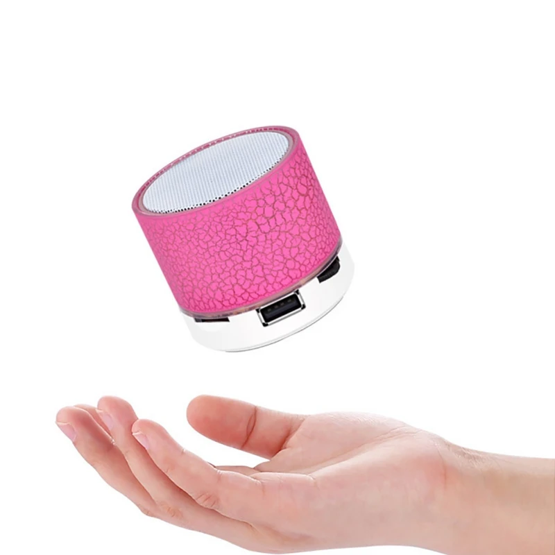 

Fashion Crackle Speaker New Design Portable Wireless Bluetooth Outdoor 3.5mm Speaker With Subwoofer Support TF Card U Disk