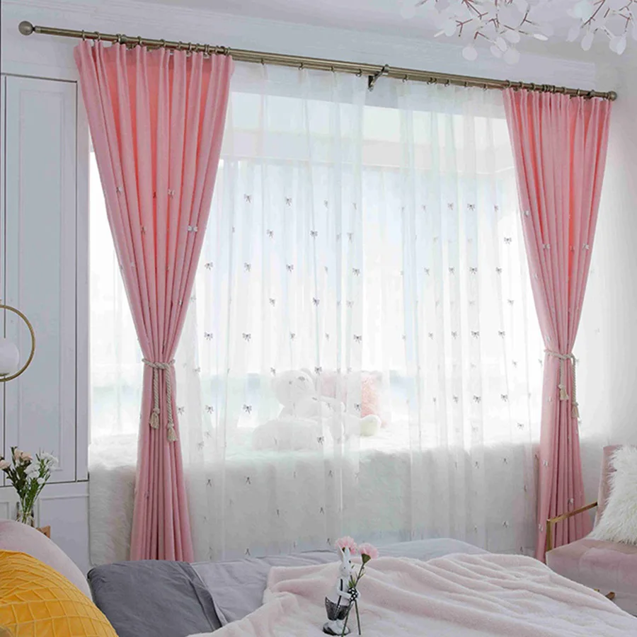 Korean-modern-butterfly-embroidery-curtain-Cute-Princess-Girl-heart-children-s-bedroom-balcony-customized-processing-S074 (1)
