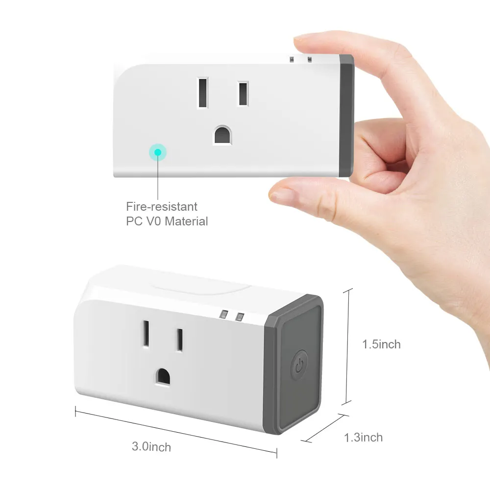 2 шт. розетка SONOFF S31 US Mini Wifi 15A умный выключатель питания штепсельная вилка с