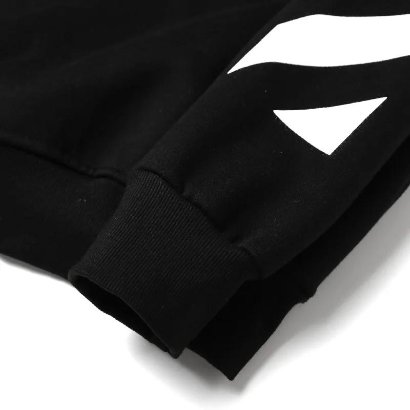 19SS OFF-WHITE No face queen картина маслом дизайн свободный Круглый вырез пуловер плюс бархатная толстовка мужская пара