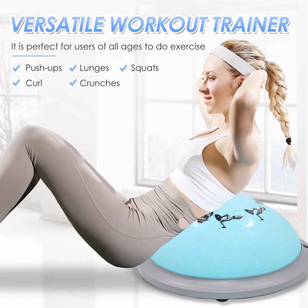 PVC Yoga Balls Balance Fitness Ball Non-slip Lightweight Anti-burst Workout Portable Versatile Auxiliary Trainer Tool | Спорт и