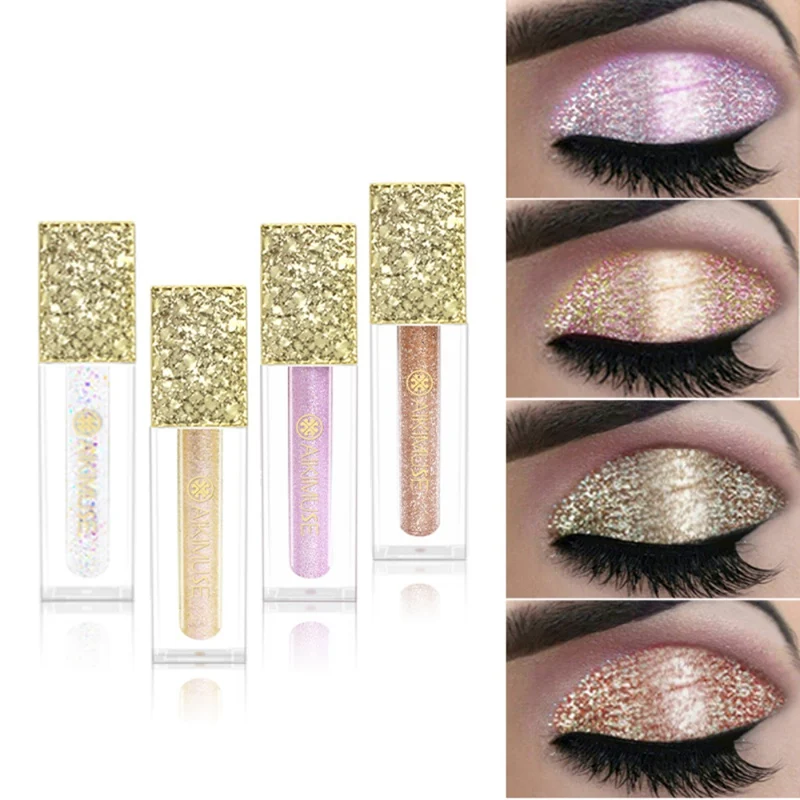 Diamond polarized liquid eye shadow pearlescent eye shadow liquid lasting not blooming beauty