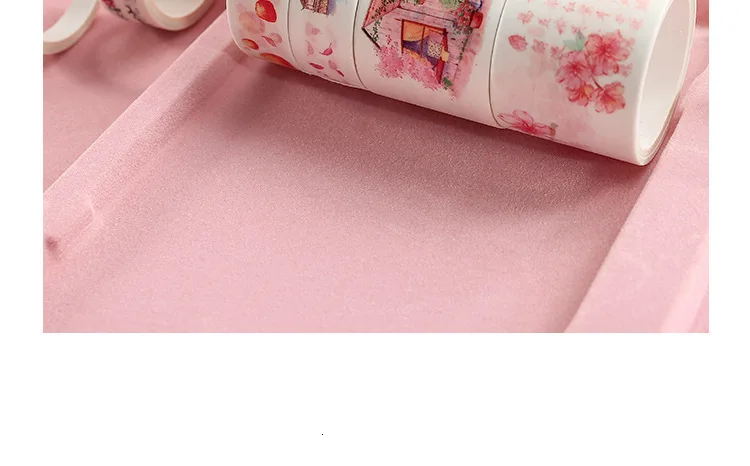 Sakura серия Подарочная коробка набор канцелярских принадлежностей Kawaii розовый дневник блокнот и васи лента изысканный подарок