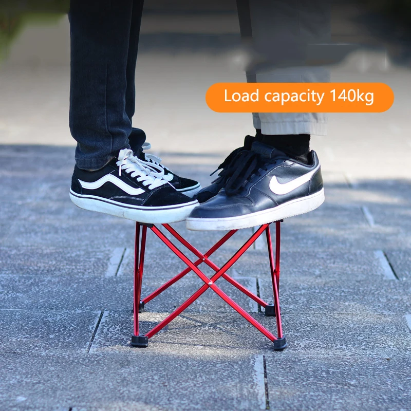 Fishing Chair Outdoor Supplies Folding Stool Portable Aluminium Alloy Folding Fishing Chairs Camping Ultralight Quartet Stool