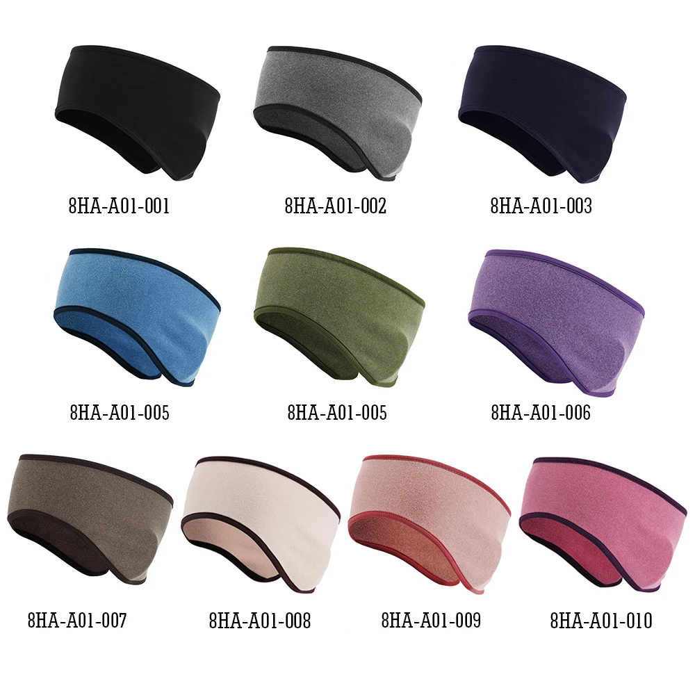 Зимние флисовые теплые уха крышка Термальность Sweatband головной убор ободок для