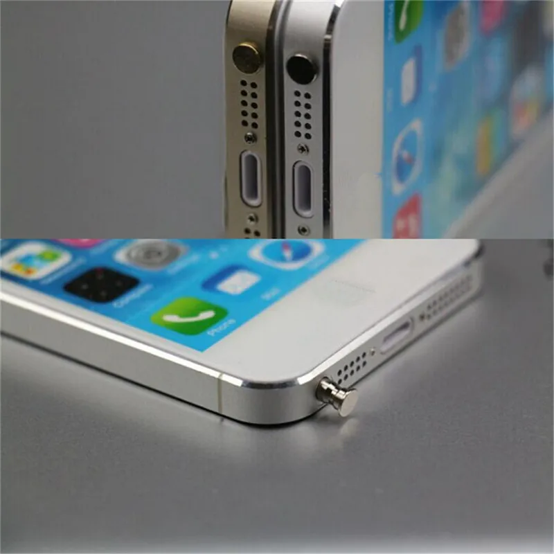 5 шт Пылезащитная заглушка 3,5 мм разъем для наушников sim-карта игла для мобильного телефона металл