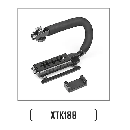 SHOOT C образный держатель ручка Видео Ручной Стабилизатор для DSLR Nikon Canon sony камера SLR Steadicam для Gopro Hero 7 6 vlogging - Цвет: XTK189