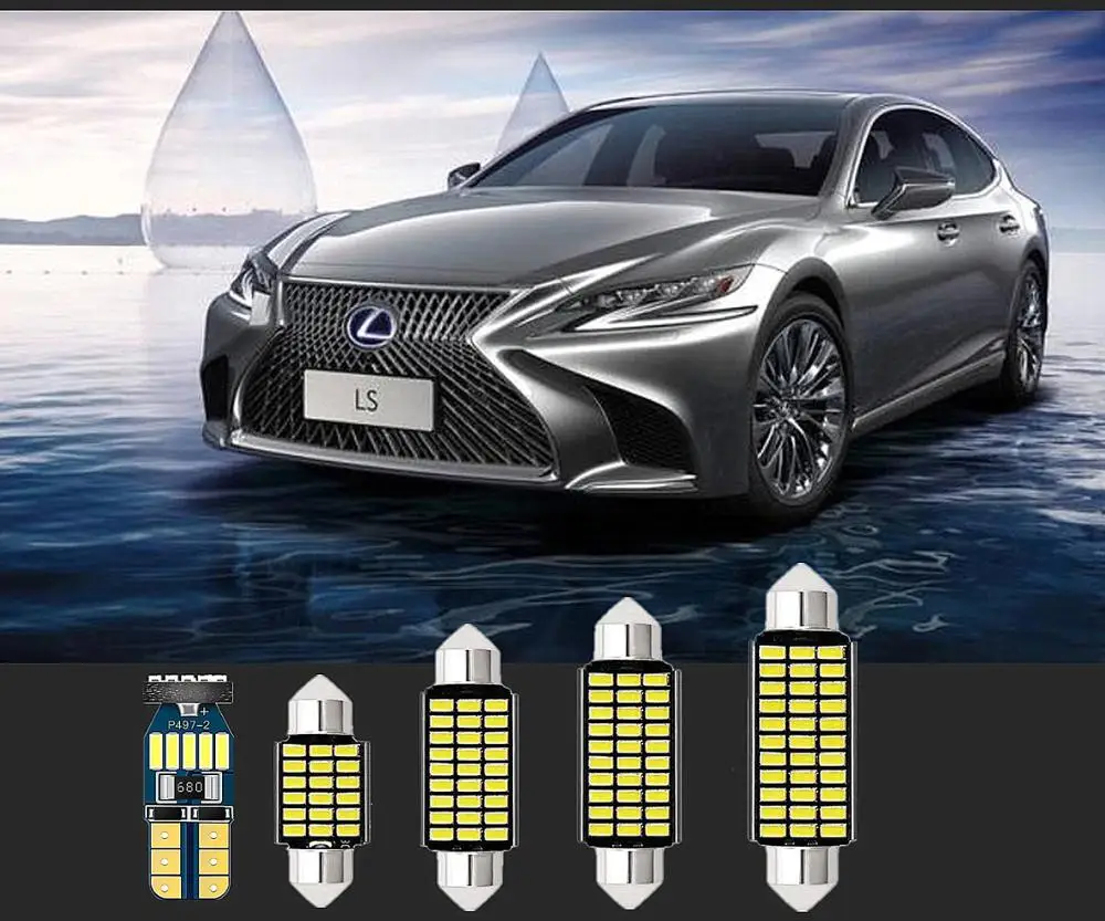 6 шт. Автомобильные светодиодные лампы для салона Lexus CT200h IS250 ES300h ES350 GS350 GS430 GS450h |
