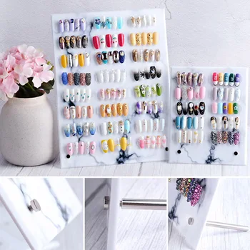 

Shelf Tool Rack False Nail Tip Detachable Color Card Manicure Salon Acrylic Storage Board Display Stand Art Magnetic