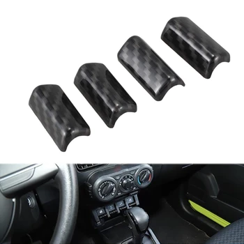 

ABS Carbon Fiber Car Window Lifting Switch Button Trim Cover for Suzuki Jimny 2019 2020