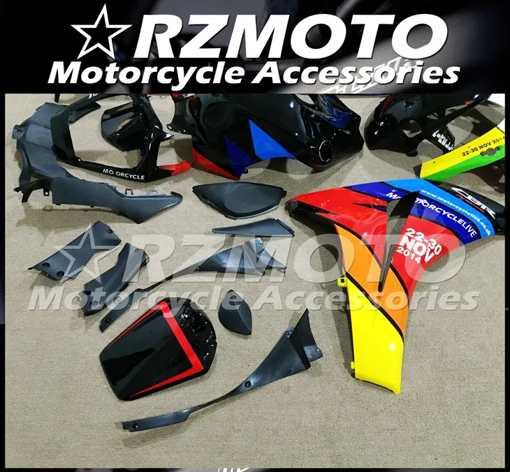 ABS мотоцикл обтекатель комплект для HONDA CBR1000RR 2008-2011 год кузов литья под давлением Магазин № 1078