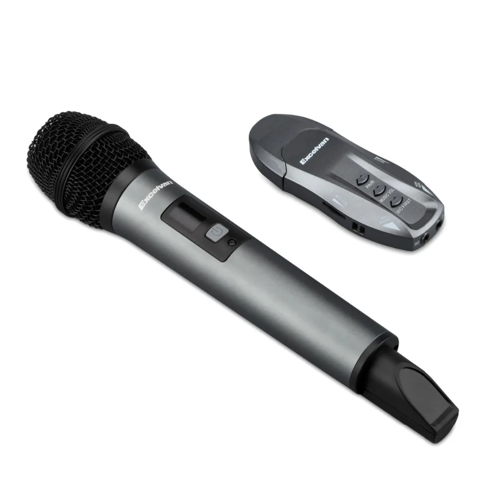 Excelvan K18V профессиональный Bluetooth беспроводной микрофон поддерживается зарядка через usb с рецептором для бара KTV Вечерние