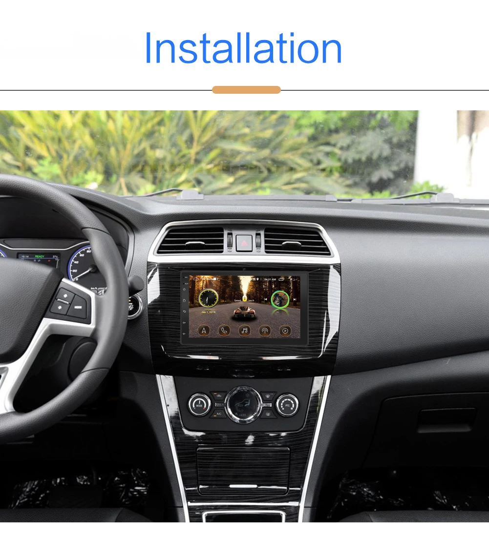 Автомобильный мультимедийный плеер 2 din Android автомобильный стерео радио Bluetooth wifi Аудио Зеркало Ссылка android 8,1 gps навигация