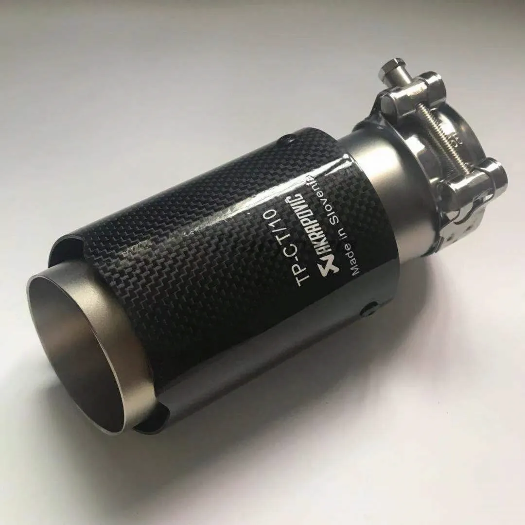 Универсальный наконечник выхлопной трубы Akrapovic 48 мм 51 мм 54 мм 57 мм 60 мм на входе 76 мм 89 мм 101 мм 114 мм на выходе из углеродного волокна глушитель трубы